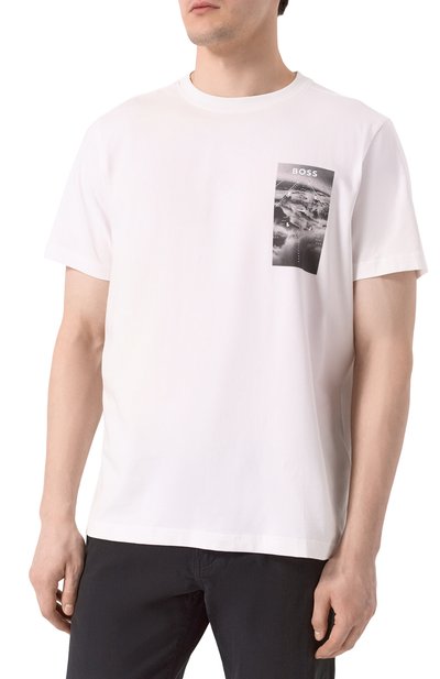 Хлопковая футболка BOSS GREEN, арт. 50533233, фото 3