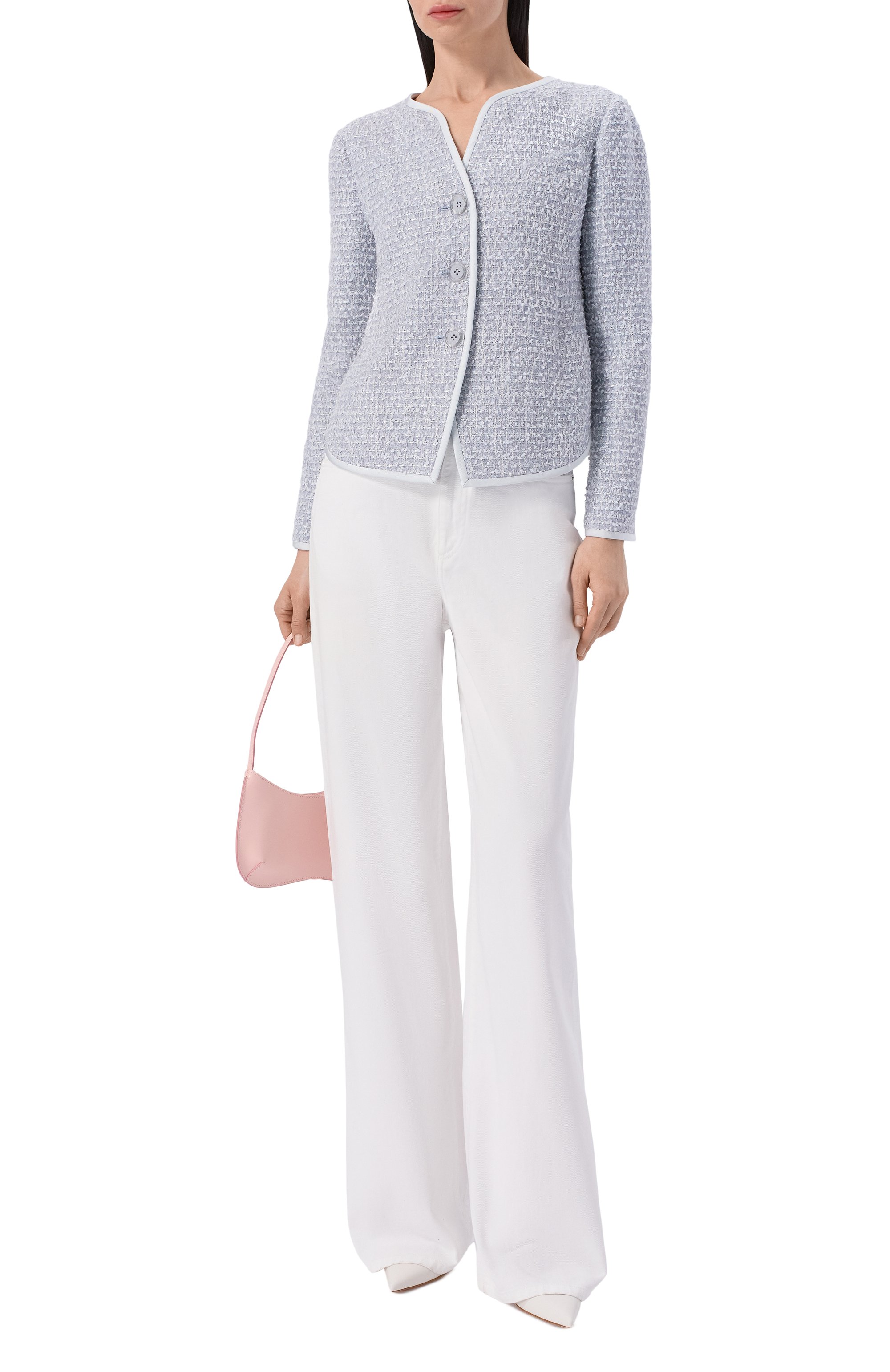 Твидовый жакет EMPORIO ARMANI, арт. EW003299/AF20486, фото 2