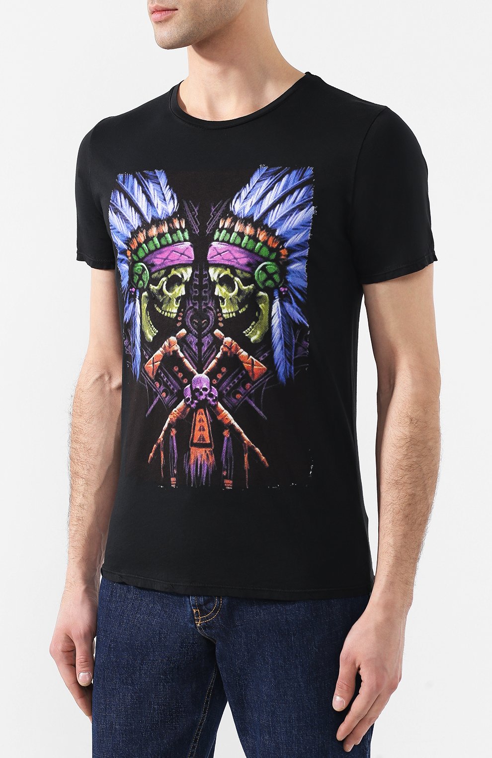 Хлопковая футболка BISIBIGLIO, арт. INDIAN TRIBU TES, фото 3