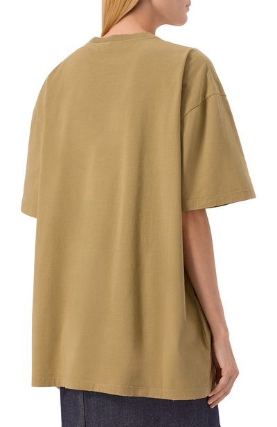 Хлопковая футболка PRADA, арт. 3558A/12ZB, фото 4