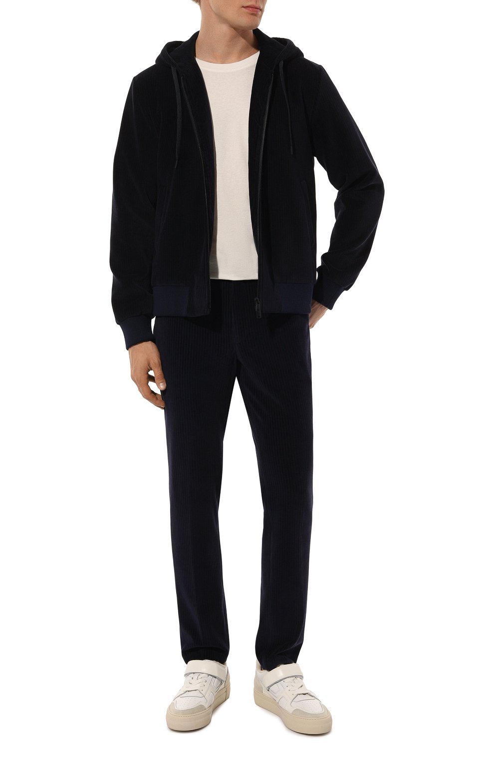 Вельветовые брюки CIRCOLO 1901 темно-синего цвета по цене 28850 руб., арт. CN4485, фото 2 Вельветовые брюки CIRCOLO 1901, арт. CN4485, фото 2