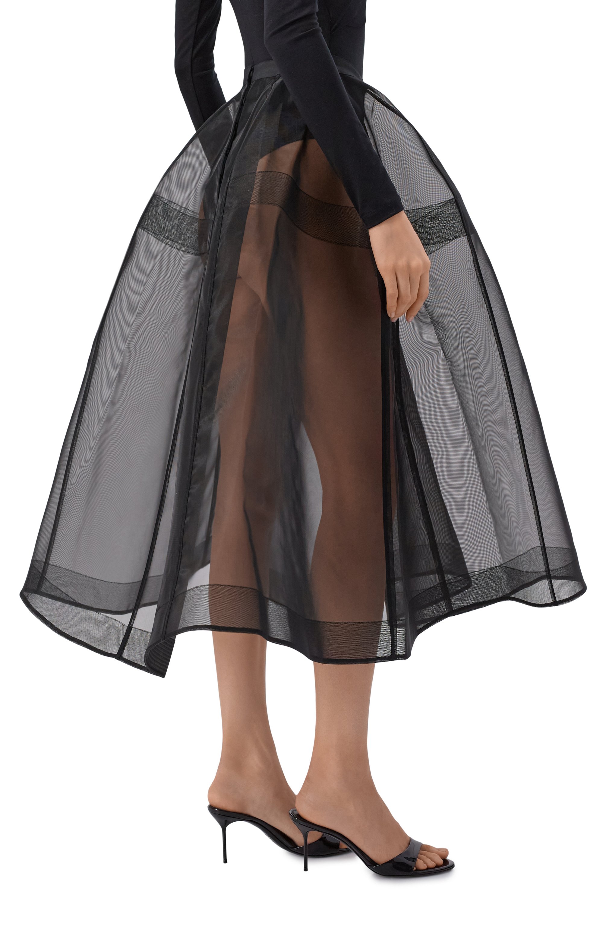 Юбка VIKA GAZINSKAYA черного цвета по цене 85580 руб., арт. SS26-18235, фото 4 Юбка VIKA GAZINSKAYA, арт. SS26-18235, фото 4