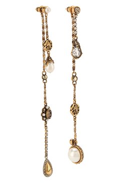 Женские серьги ALEXANDER MCQUEEN черно-белого цвета, арт. 607115/J160T | Фото 3 (Материал: Металл; Региональные ограничения белый список (Axapta Mercury): Не проставлено; Нос: Не проставлено)