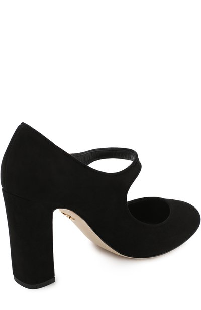 Замшевые туфли mary jane vally DOLCE & GABBANA, арт. CD0883/A1275, фото 4