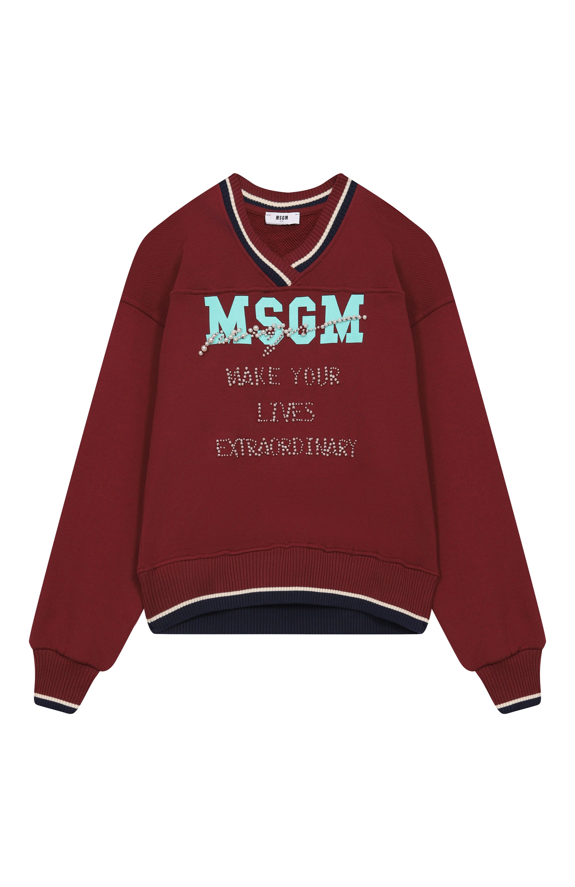 Хлопковый свитшот MSGM KIDS, арт. F5MSJGSW124, фото 1