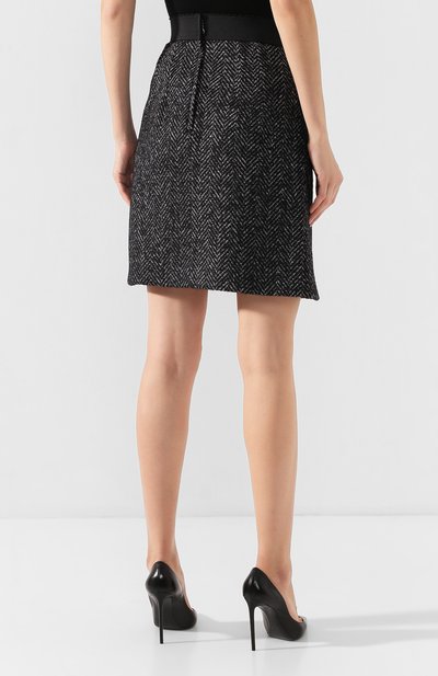 Юбка из смеси шерсти и шелка DOLCE & GABBANA, арт. F4BPLT/FCMCL, фото 4