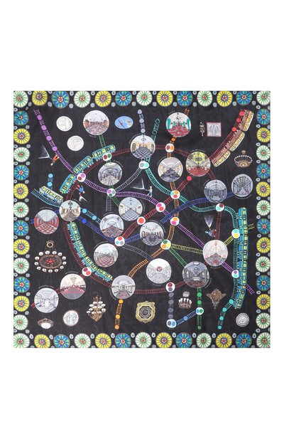 Шелковый платок метро GOURJI, арт. 91141537/315141172, фото 4