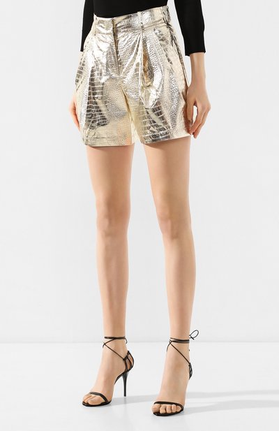 Шорты EMPORIO ARMANI золотого цвета по цене 21600 руб., арт. 3H2P73/2NXNZ, фото 3 Шорты EMPORIO ARMANI, арт. 3H2P73/2NXNZ, фото 3