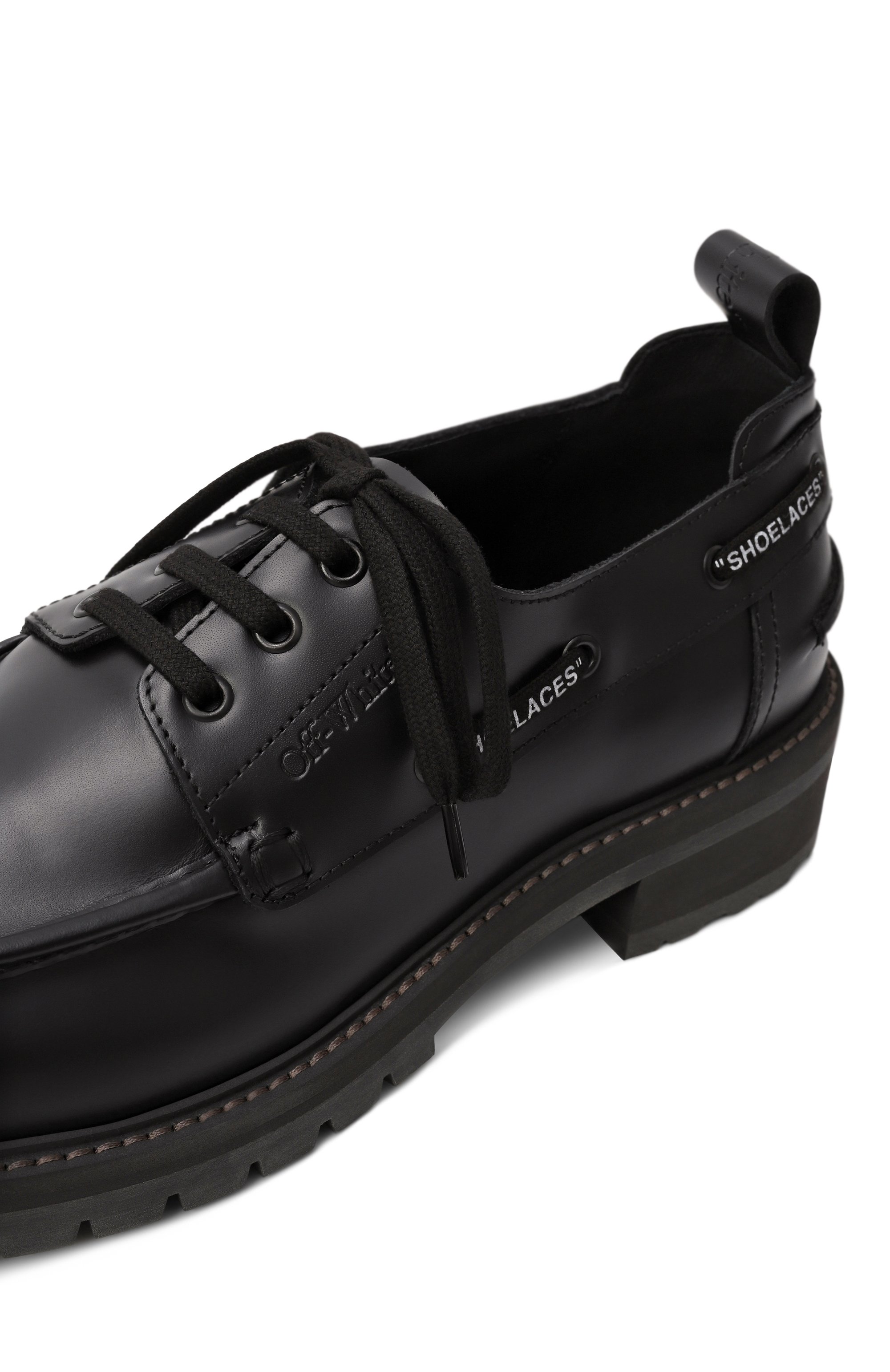 Кожаные топсайдеры san diego OFF-WHITE, арт. 0MIG00BC99LEA001, фото 7