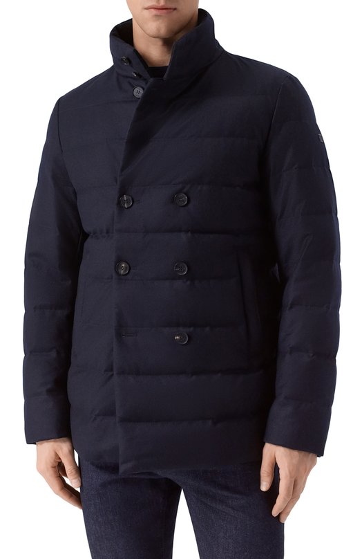 Пуховая куртка из шерсти и кашемира Duno GREY/LEVIC0 Синий  GREY/LEVIC0 Фото 6