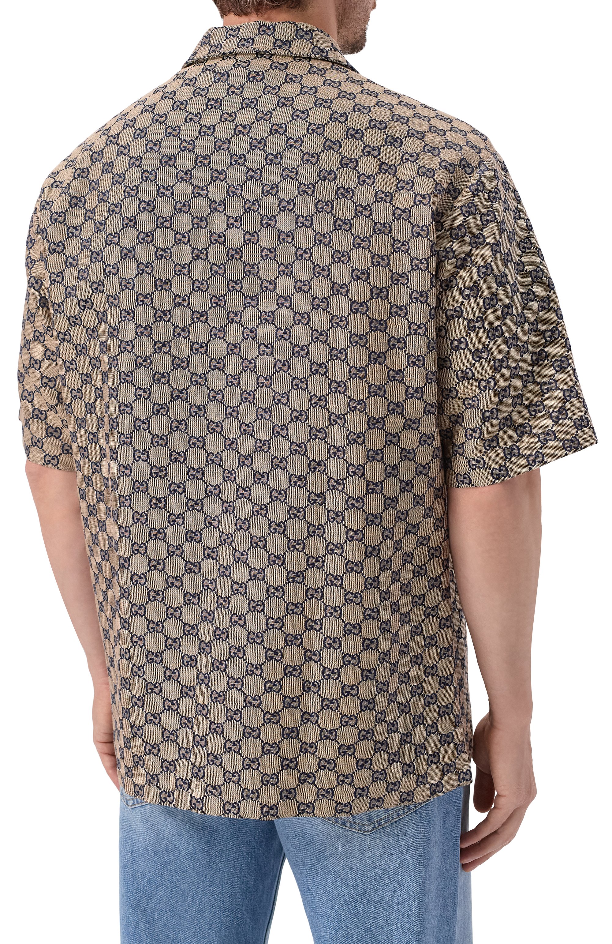 Льняная рубашка GUCCI, арт. 742707/ZAM7G, фото 4