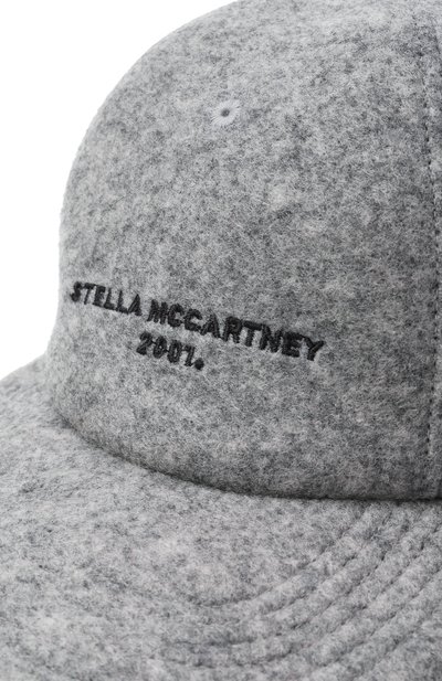 Бейсболка STELLA MCCARTNEY серого цвета по цене 43850 руб., арт. 570194/WP0083, фото 3 Бейсболка STELLA MCCARTNEY, арт. 570194/WP0083, фото 3