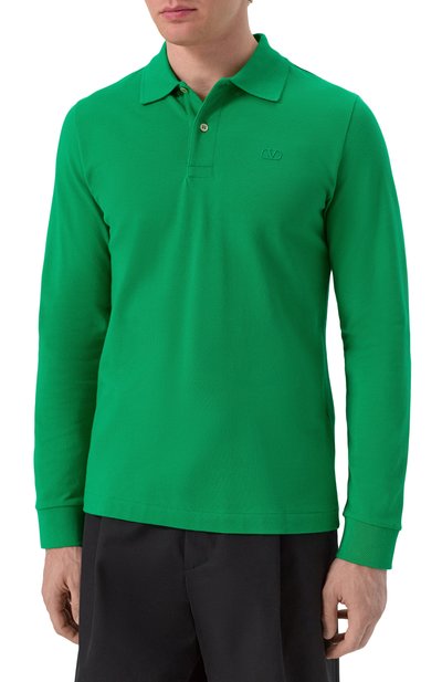 Хлопковое поло VALENTINO, арт. 6V3MH03X/AQ7, фото 3