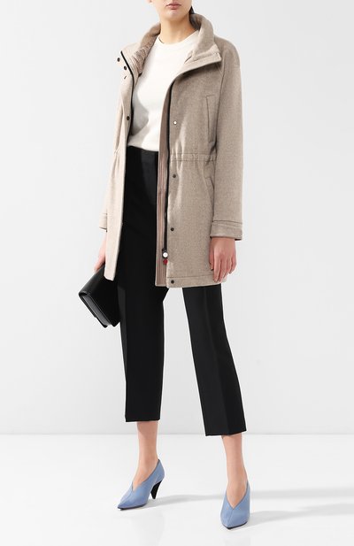 Кашемировое пальто с воротником-стойкой KITON, арт. D46632V03R71, фото 2