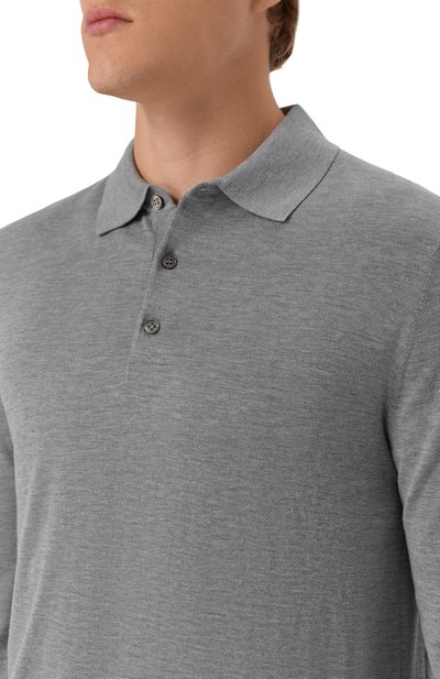 Поло из шелка и хлопка 12 STOREEZ, арт. 133412, фото 5