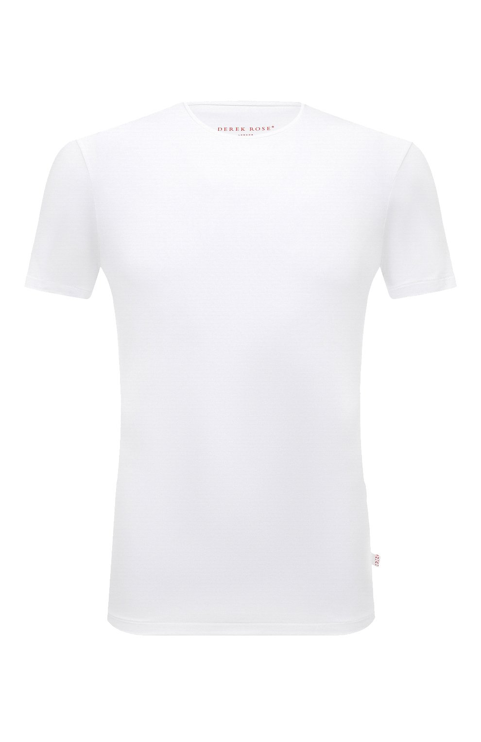 Хлопковая футболка DEREK ROSE белого цвета по цене 10350 руб., арт. 8005-JACK001, фото 1 Хлопковая футболка DEREK ROSE, арт. 8005-JACK001, фото 1