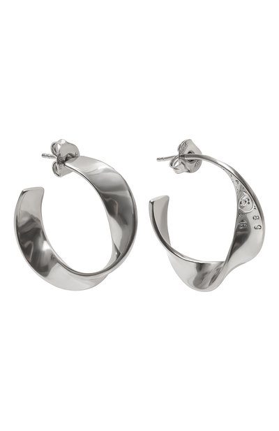 Серьги MM6 серебряного цвета по цене 26350 руб., арт. SM6VG0067 P6470, фото 3 Серьги MM6, арт. SM6VG0067 P6470, фото 3