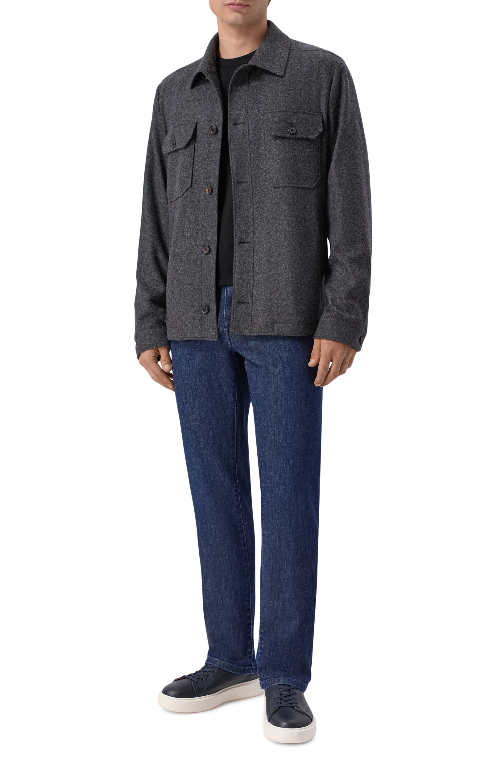 Джинсы CORNELIANI темно-синего цвета по цене 57650 руб., арт. 284JG4/2A20203, фото 2 Джинсы CORNELIANI, арт. 284JG4/2A20203, фото 2