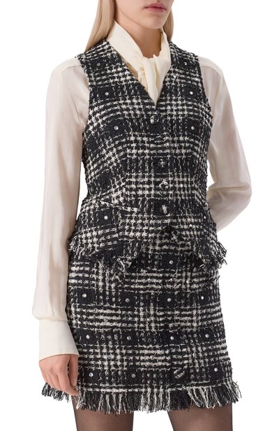 Твидовый жилет GIUSEPPE DI MORABITO, арт. 05FWWD354C 05326, фото 3