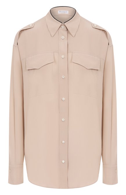 Женская шелковая рубашка BRUNELLO CUCINELLI, арт. MB993MP716