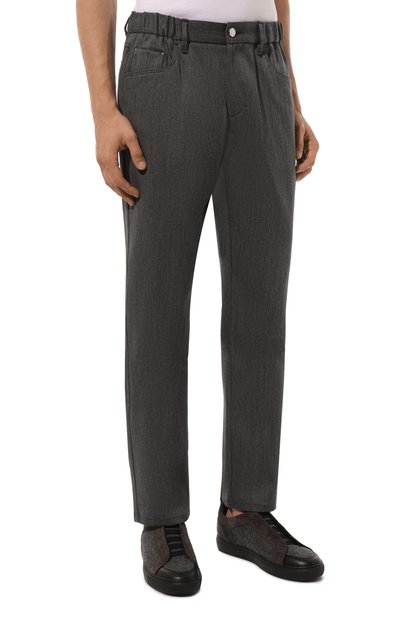 Брюки из шерсти и хлопка ZILLI, арт. J5T301M0225VZRW00, фото 3