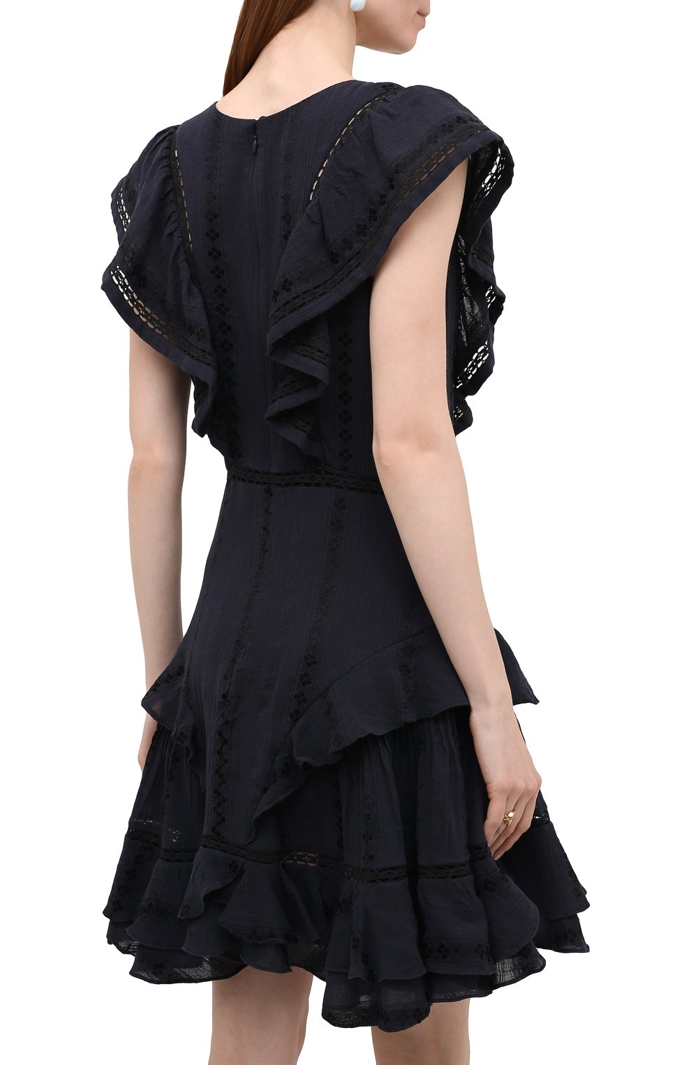 Платье из хлопка и вискозы ISABEL MARANT ETOILE, арт. R02126-22P037E/JAUDREY, фото 4