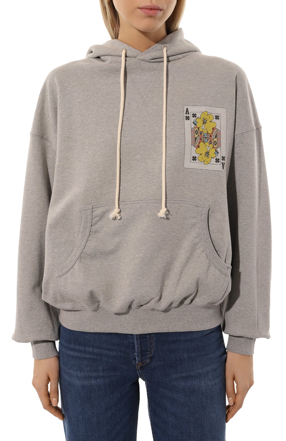 Хлопковое худи AECA WHITE, арт. FWCMFWBDTSPSO014C0, фото 3