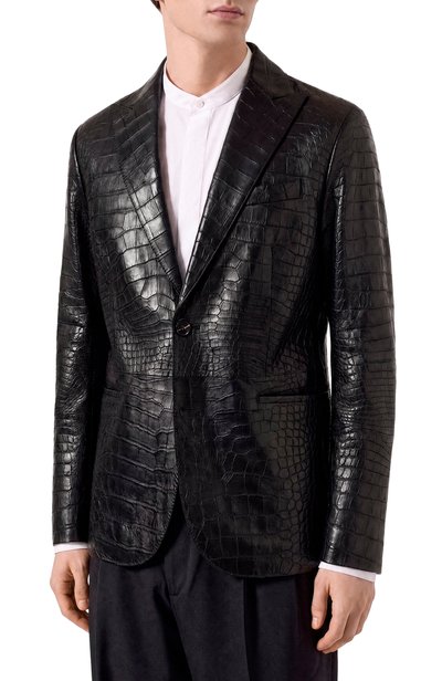 Пиджак из кожи крокодила GIORGIO ARMANI, арт. RSG05P/RSP10, фото 3