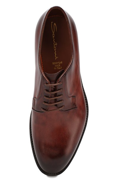 Кожаные дерби SANTONI, арт. MCCG13974ML8HBUSR51, фото 5