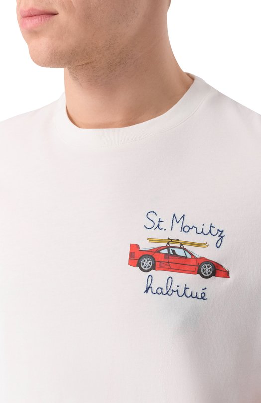 Хлопковая футболка MC2 Saint Barth ARN0004-01029I/ARN0TT WARM Белый  ARN0004-01029I/ARN0TT WARM Фото 5