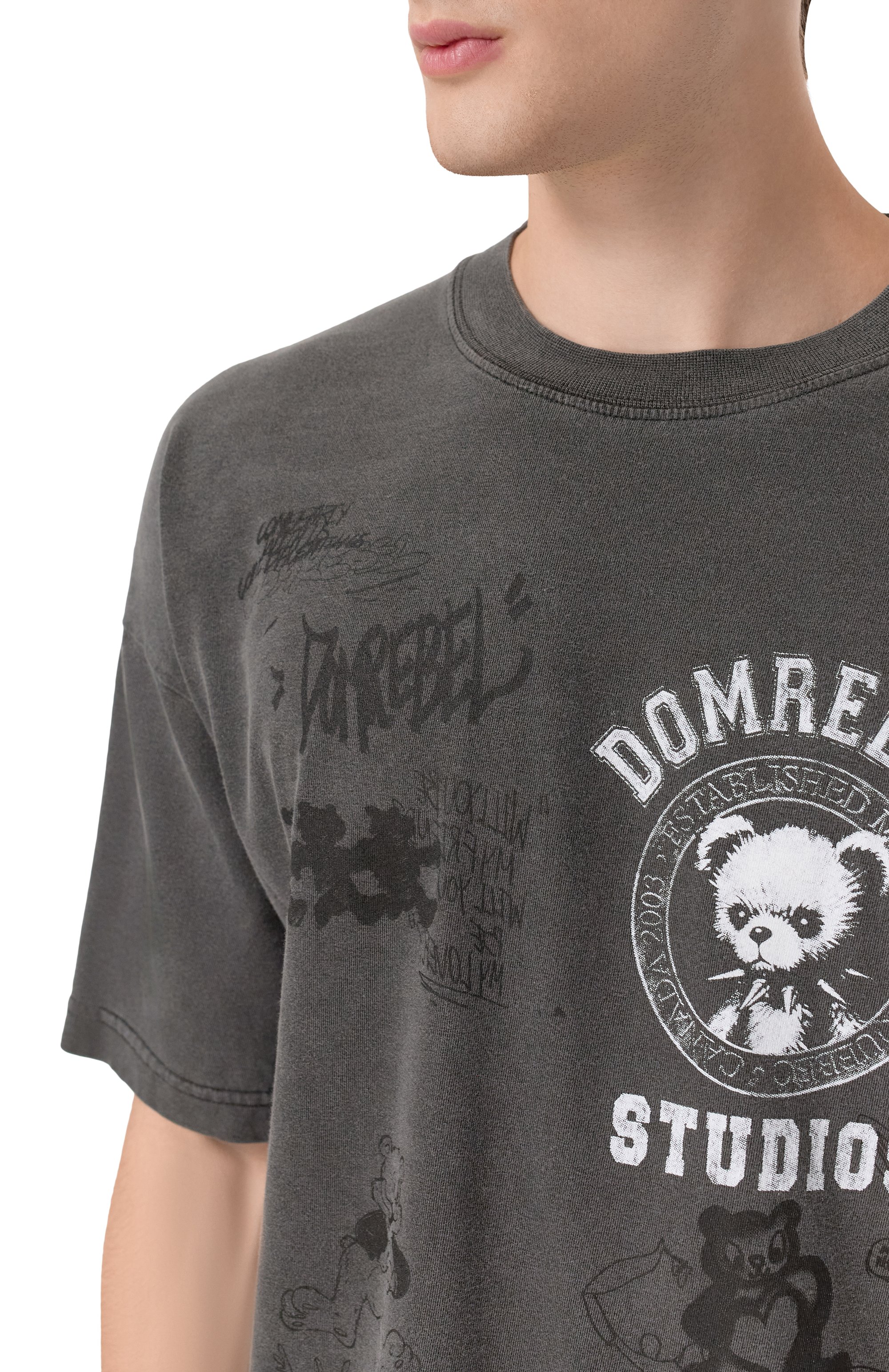 Хлопковая футболка DOMREBEL, арт. M VARSITY BEAR, фото 5