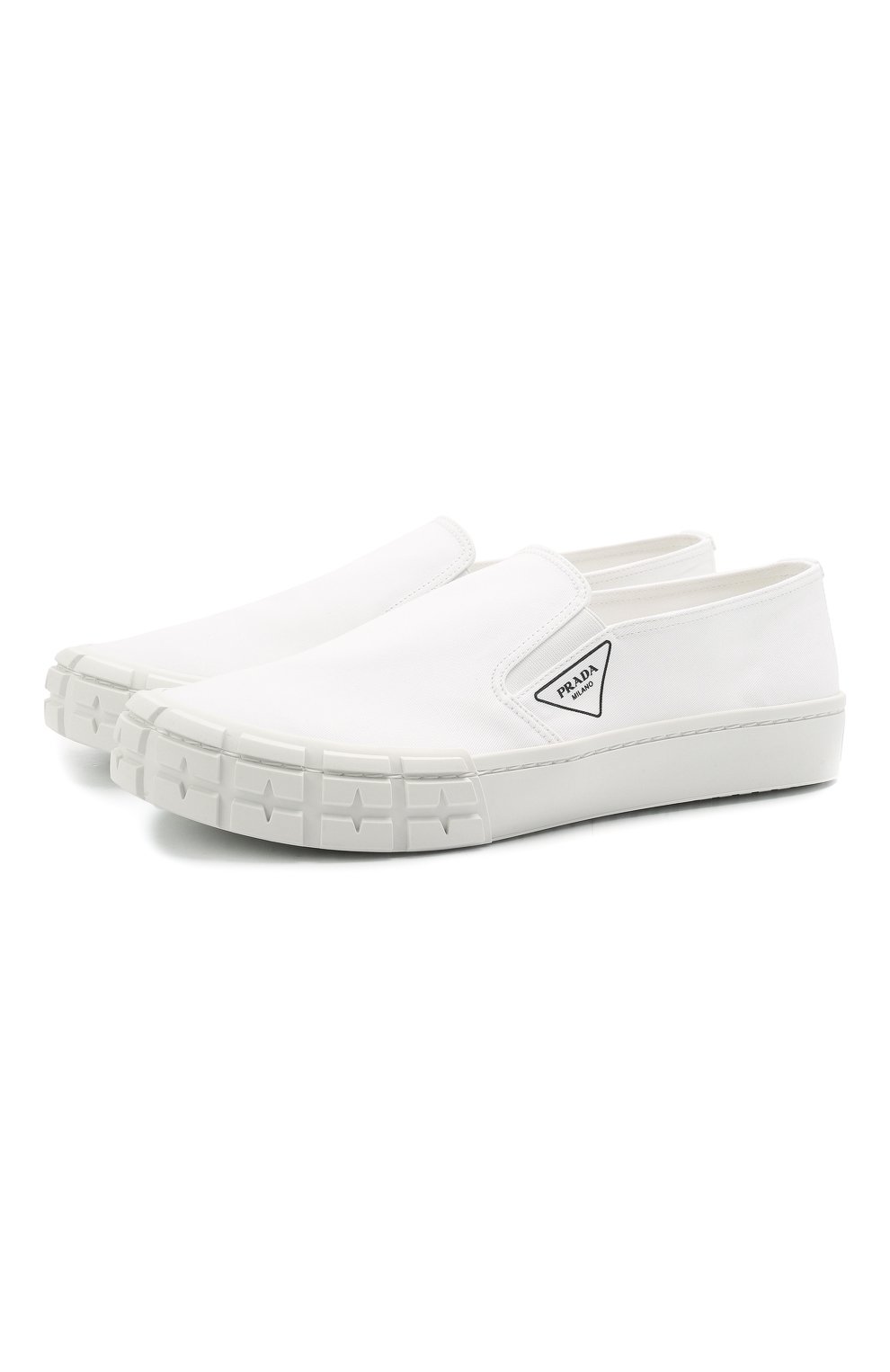 Текстильные слипоны cassetta wheel PRADA, арт. 2DG113-GUD-F0009-G000, фото 1