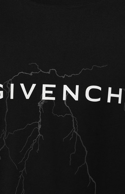 Хлопковая футболка GIVENCHY черного цвета по цене 76300 руб., арт. BM71JB3YJ9, фото 5 Хлопковая футболка GIVENCHY, арт. BM71JB3YJ9, фото 5