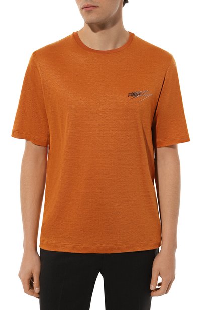 Льняная футболка ZILLI, арт. TSR02AM0800VZLF65M, фото 3