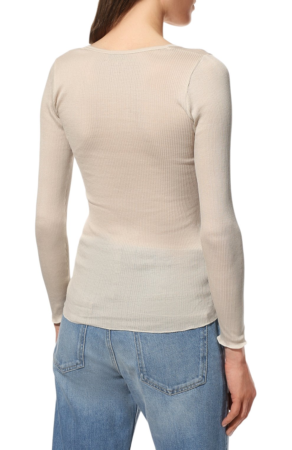 Хлопковый лонгслив-хенли ISABEL MARANT ETOILE, арт. TS0769-22P060E/LAMYLIC, фото 4