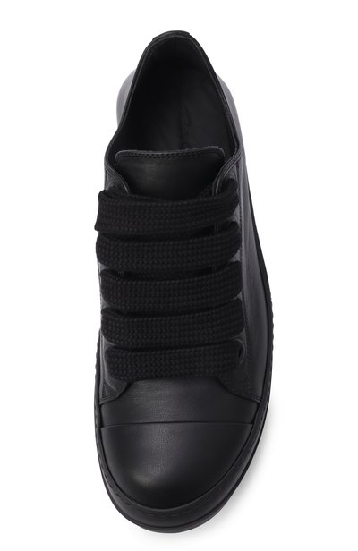 Кожаные кеды tower jumbolace low RICK OWENS черного цвета по цене 106000 руб., арт. RU02F4893/LC0W2, фото 5 Кожаные кеды tower jumbolace low RICK OWENS, арт. RU02F4893/LC0W2, фото 5