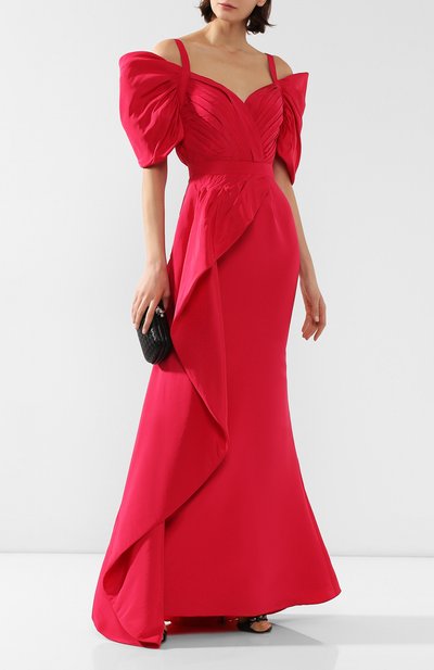 Шелковое платье ALEXANDER MCQUEEN, арт. 587278/QBAAR, фото 2