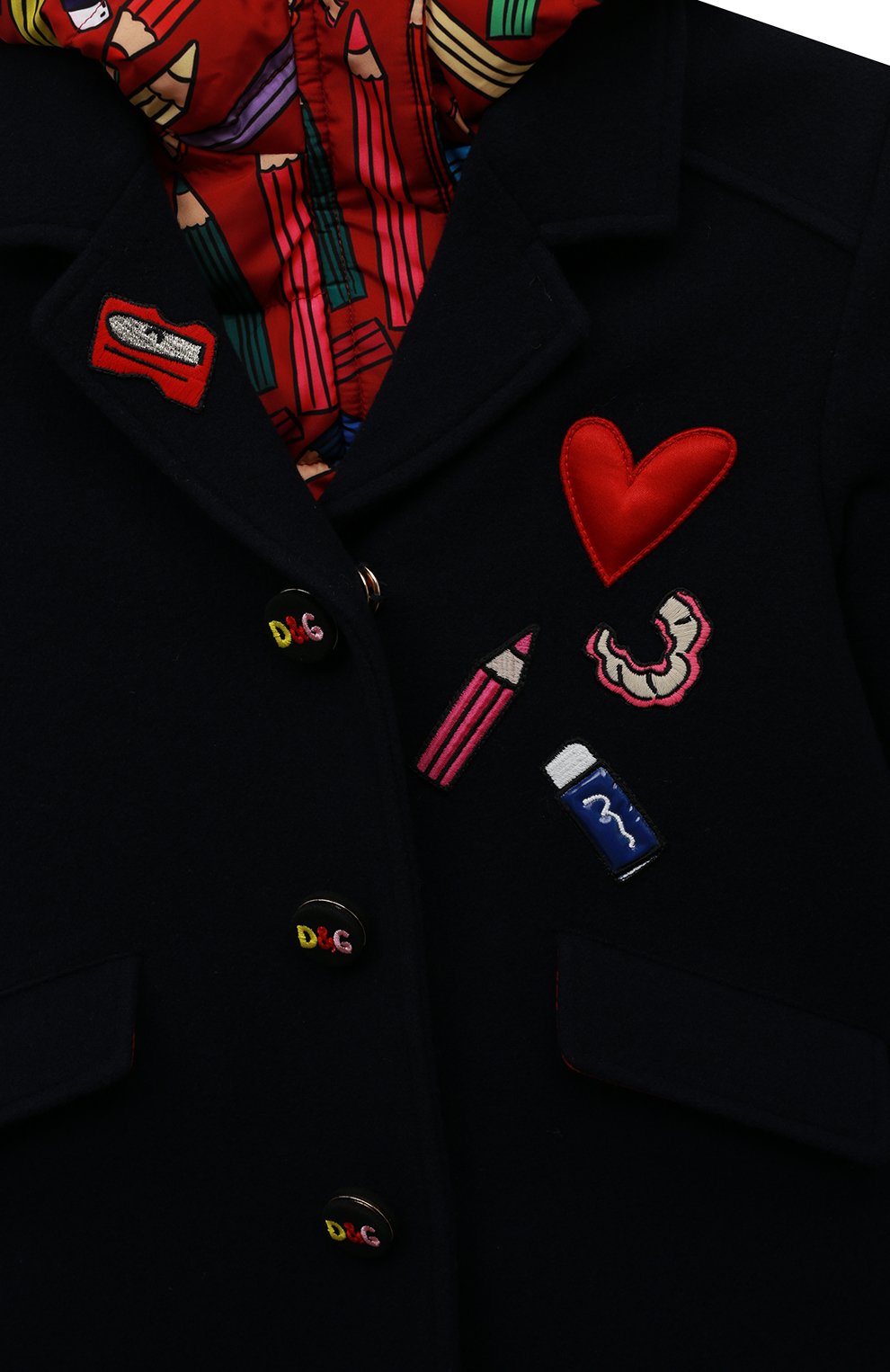 Шерстяное пальто с пуховой курткой DOLCE & GABBANA, арт. L53C45/G7TIQ/0UTLET AW22-23, фото 3