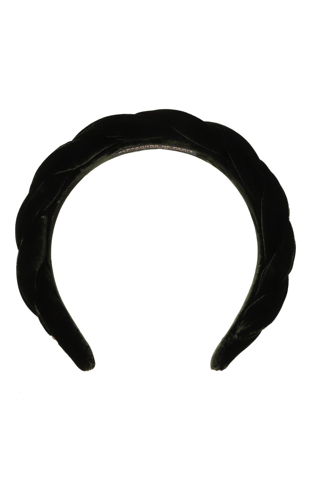 Ободок для волос ALEXANDRE DE PARIS зеленого цвета по цене 21370 руб., арт. THB-17495-20 K, фото 1 Ободок для волос ALEXANDRE DE PARIS, арт. THB-17495-20 K, фото 1