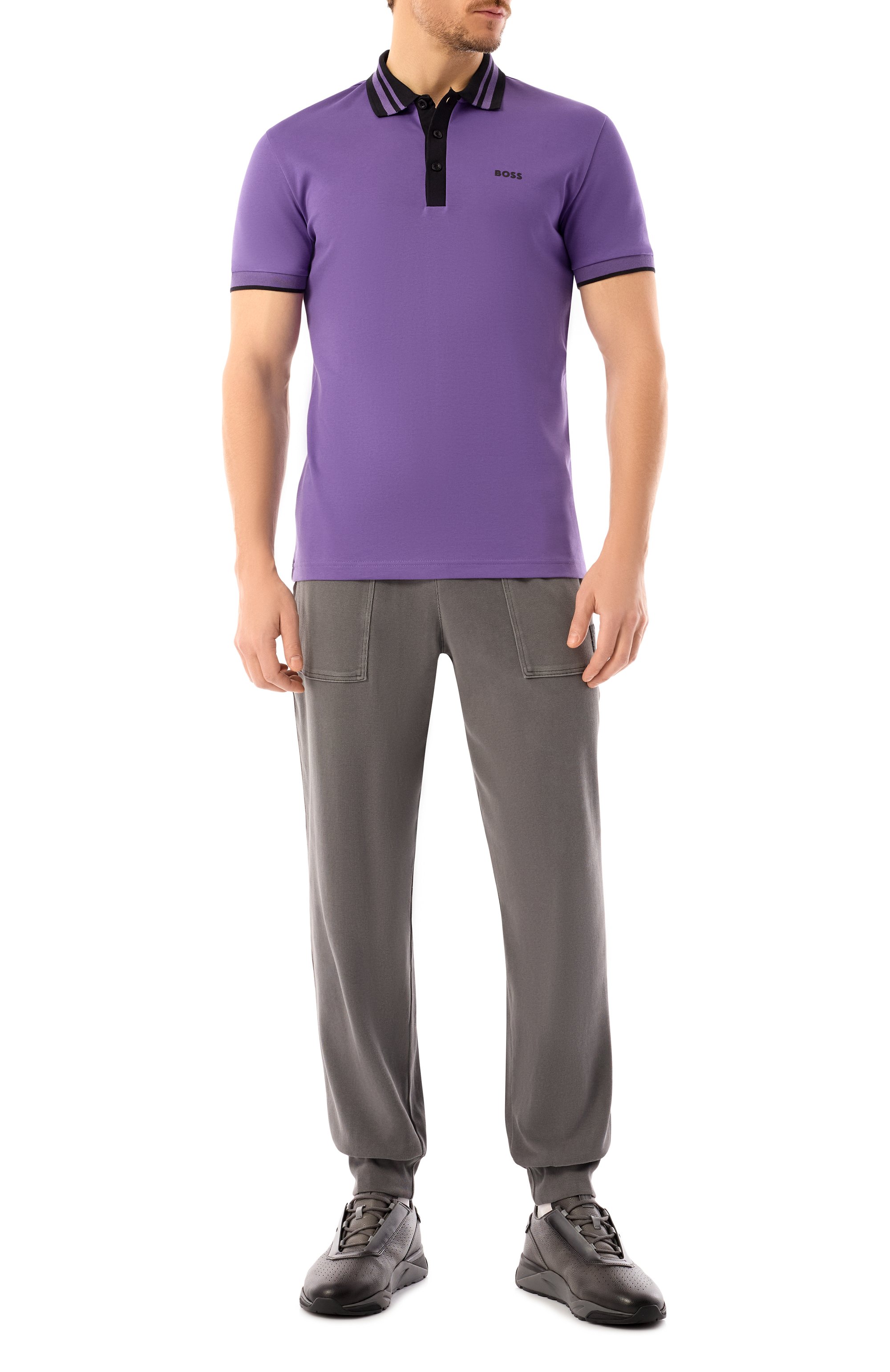 Хлопковое поло BOSS GREEN, арт. 50533272, фото 2