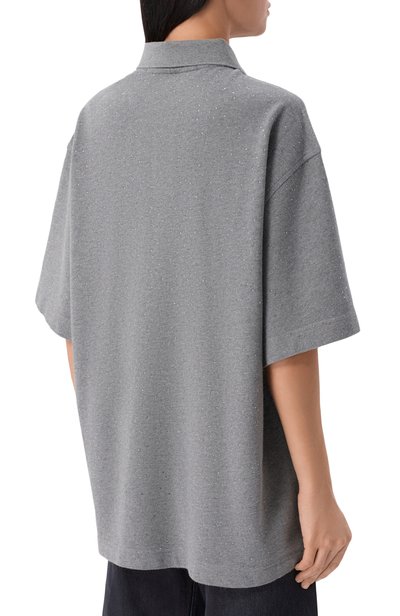 Хлопковое поло с отделкой стразами ALEXANDER WANG, арт. UCC3261930, фото 4