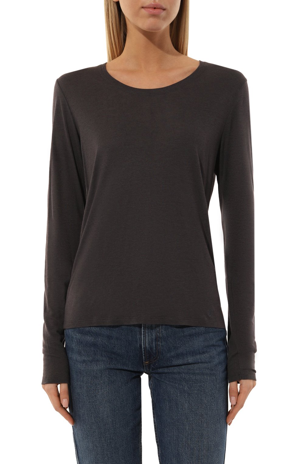 Пуловер из вискозы и шерсти LOULOU DE SAISON темно-серого цвета по цене 11350 руб., арт. AVA, фото 3 Пуловер из вискозы и шерсти LOULOU DE SAISON, арт. AVA, фото 3