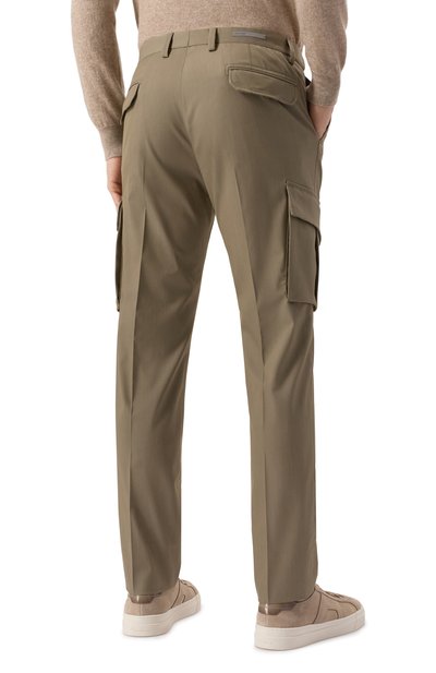 Брюки-карго CORNELIANI темно-бежевого цвета по цене 49600 руб., арт. 254L02-2518518, фото 4 Брюки-карго CORNELIANI, арт. 254L02-2518518, фото 4