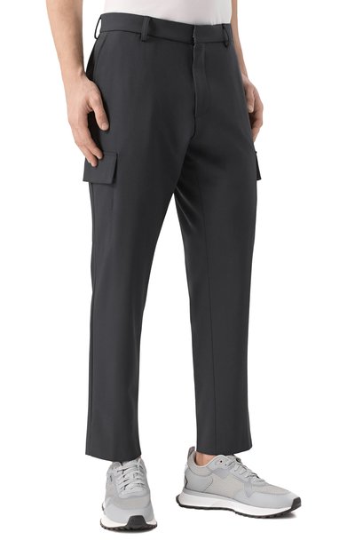 Брюки-карго из вискозы и шерсти BOSS, арт. 50535069, фото 3