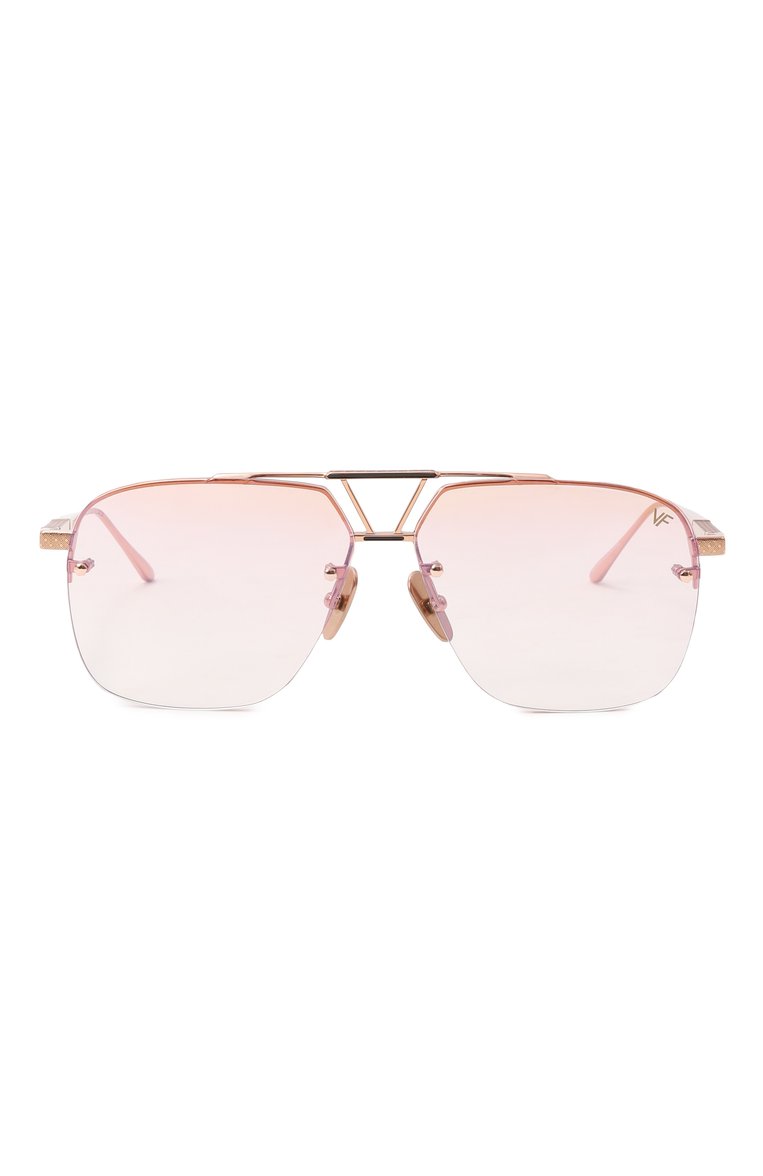 Женские солнцезащитные очки VINTAGE FRAMES розового цвета, арт. FALC0N R0SE G0LD/PINK FLASH | Фото 4 (Нос: Не проставлено; Региональные ограничения белый список (Axapta Mercury): Не проставлено; Тип очков: С/з; Материал: Металл; Кросс-КТ: С/з-унисекс; Очки форма: Авиаторы; Оптика Гендер: оптика-унисекс)