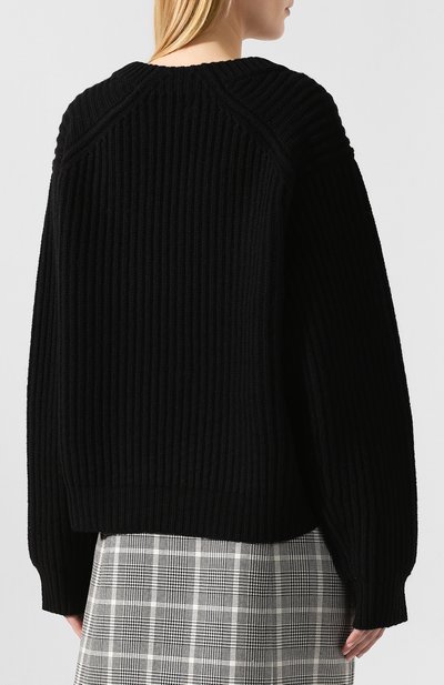 Шерстяной свитер ACNE STUDIOS черного цвета по цене 26050 руб., арт. A60017, фото 4 Шерстяной свитер ACNE STUDIOS, арт. A60017, фото 4