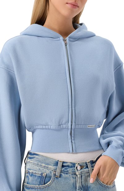 Хлопковая толстовка ALEXANDERWANG.T, арт. 4CC1242077, фото 5
