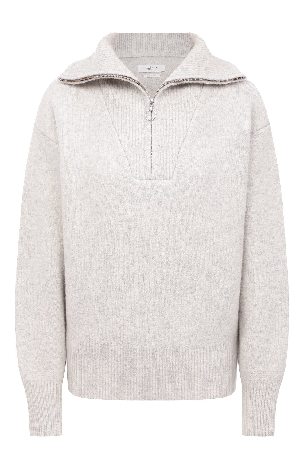 Свитер ISABEL MARANT ETOILE светло-серого цвета по цене 53950 руб., арт. PU0766-20A081E/FANCY, фото 1 Свитер ISABEL MARANT ETOILE, арт. PU0766-20A081E/FANCY, фото 1