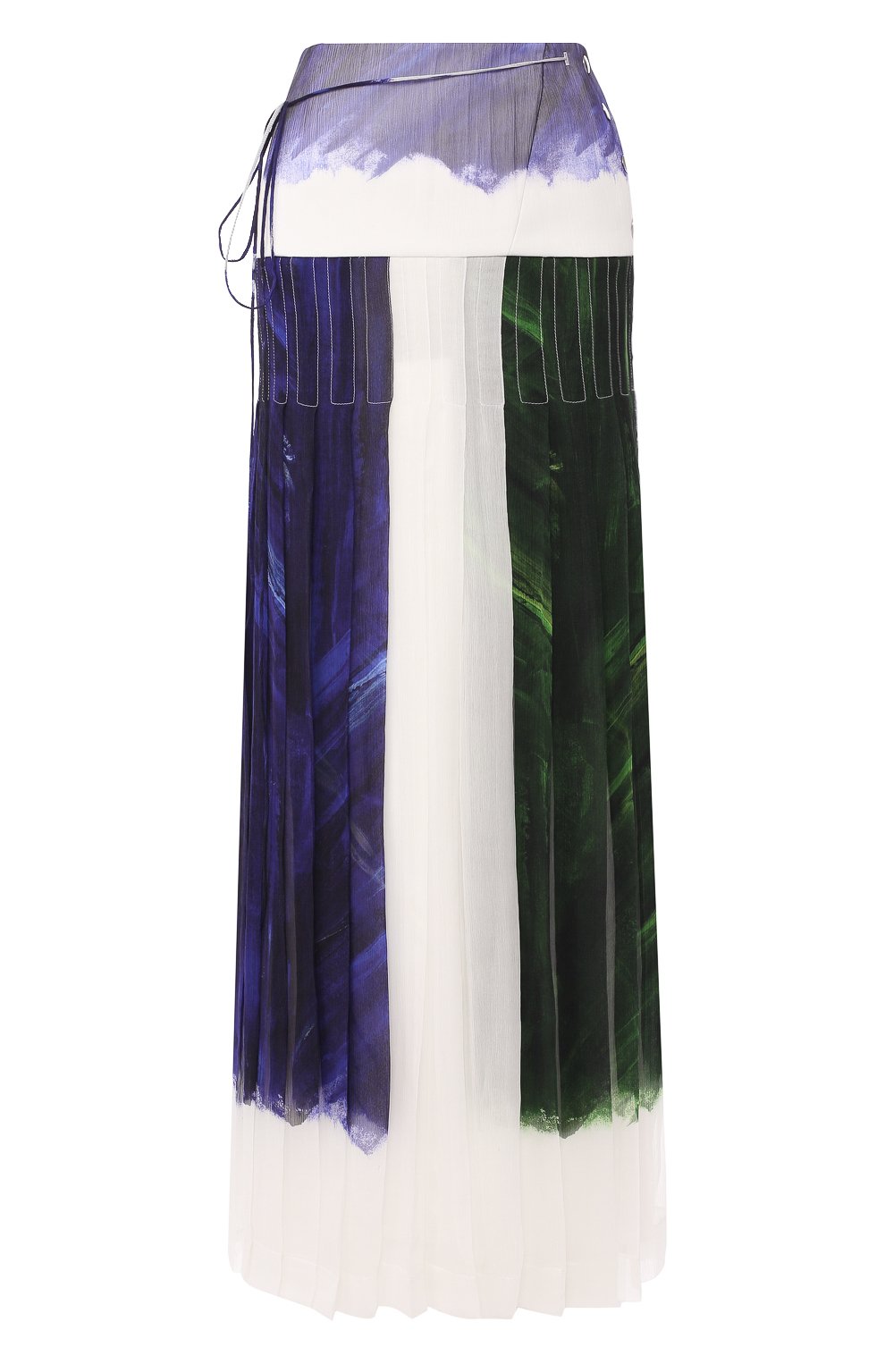 Шелковая юбка VICTORIA BECKHAM, арт. SK LNG 3842 MSS19 PAINTBRUSH CHIFF0N, фото 1