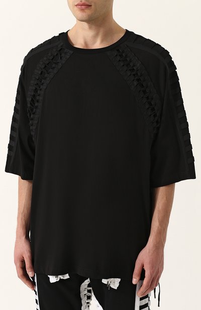 Хлопковая футболка свободного кроя с отделкой KTZ, арт. TS 08, фото 3